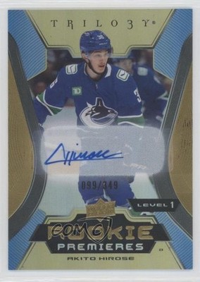 2023 Upper Deck Trilogy Common Rookies Gold 99/349 Akito Hirose #117 Auto 03uh