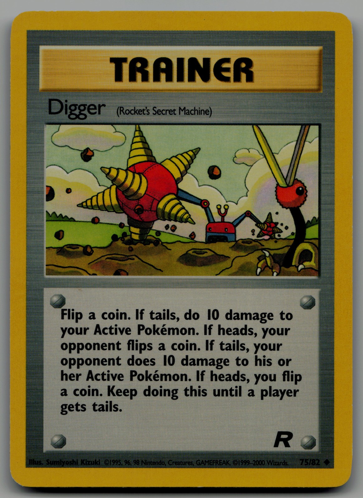 Digger (Rocket's Secret Machine) Uncommon Team Rocket 75/82 NM