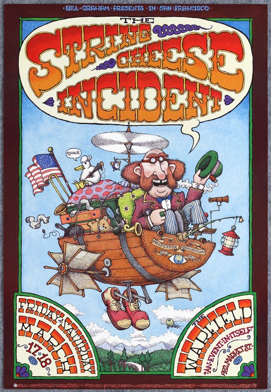 The Warfield 3/17/2000 Poster By Dave Huckins
