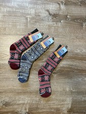 Socksmith Socks Winter Fairisle Women s Sz S/M men s Sz L/XL Christmas socks