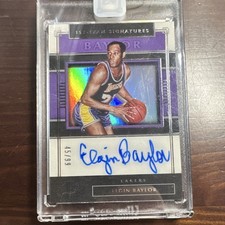 Panini 2019-20 One and One First-Team Signatures Elgin Baylor #FT-EBY /99 Autog…