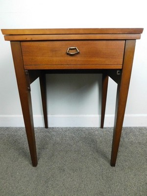 Sewing Machine Lift Top Table 1960s Retro VTG Walnut MCM Sears Kenmore Cabinet