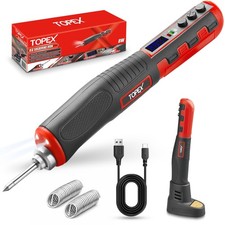 TOPEX Cordless Soldering Iron Welding Tool Solder Tips Adjustable Temperature 8W