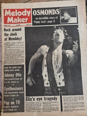 Melody Maker Newspaper 05.08.1972 Mick Jagger Cover