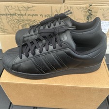 Size 11 - adidas Superstar All Black for sale online | eBay