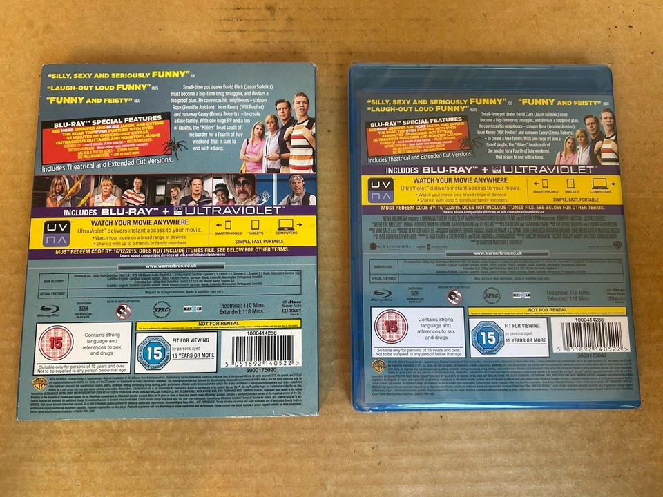 We're the Millers - UK Blu-Ray NEW & SEALED With Slipcase Jennifer Anniston - Image 2 of 4