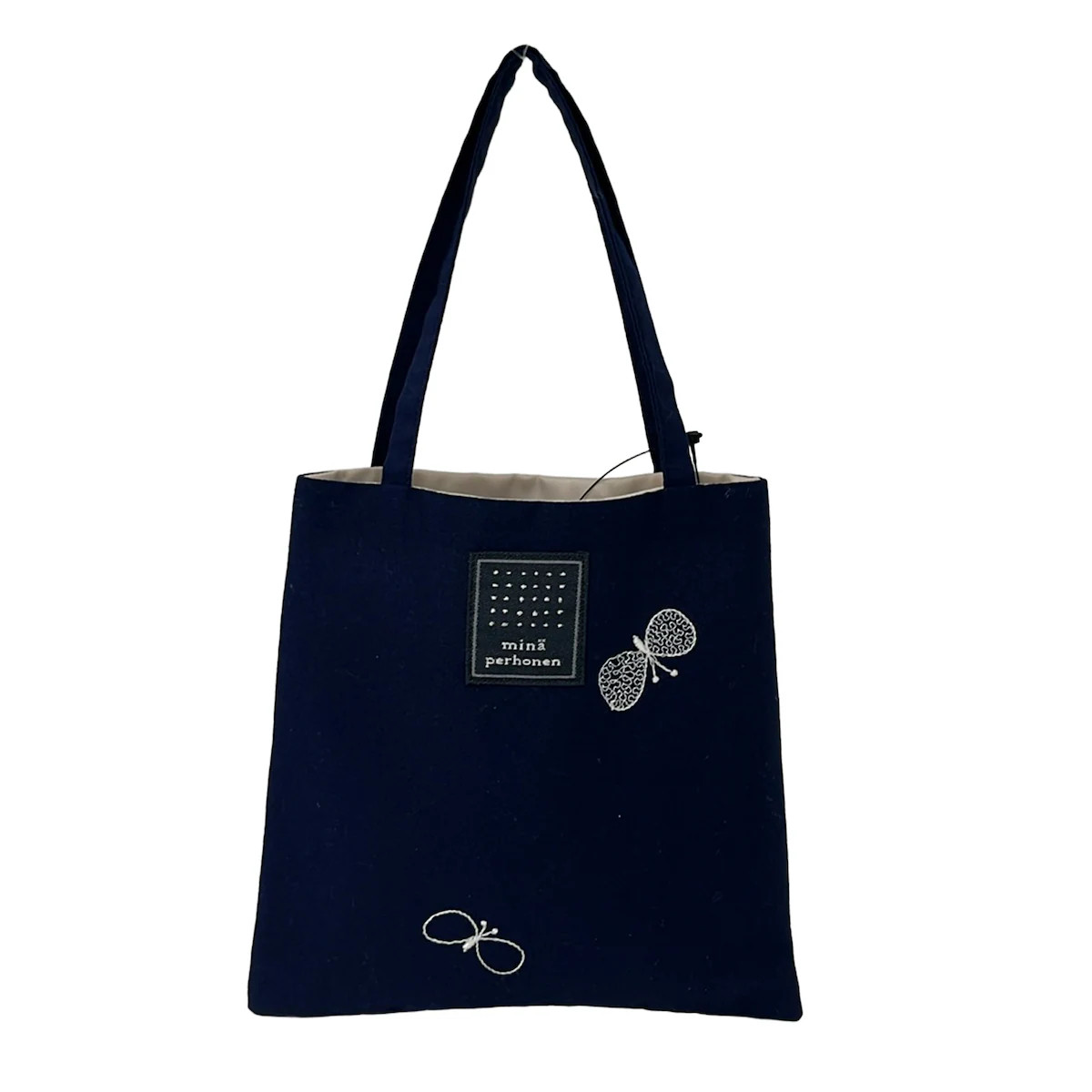 mina perhonen (mina) Navy Cotton Tote Bag | eBay