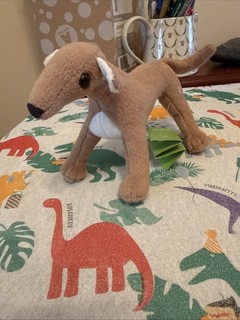 Greyhound Trust Mini Collectable Soft Fawn Greyhound Toy.