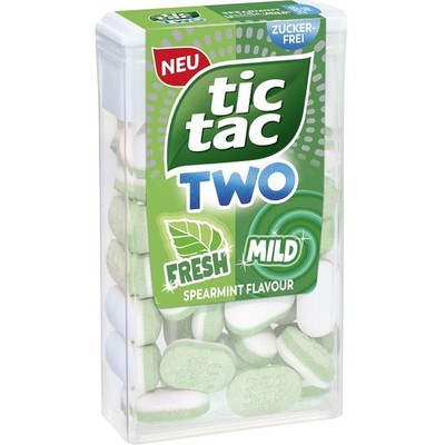 (49,74 /1kg) Ferrero Tic Tac Two Spearmint Fresh & Mild 38,5g Packung