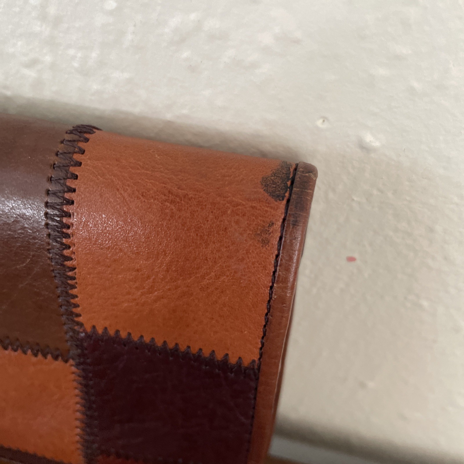 Pelle Studio Trifold Patchwork Stitched Accessori… - image 3