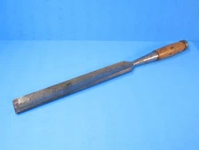 1-1/2" L & IJ White socket style millwrights wood gouge almost 20" long OA