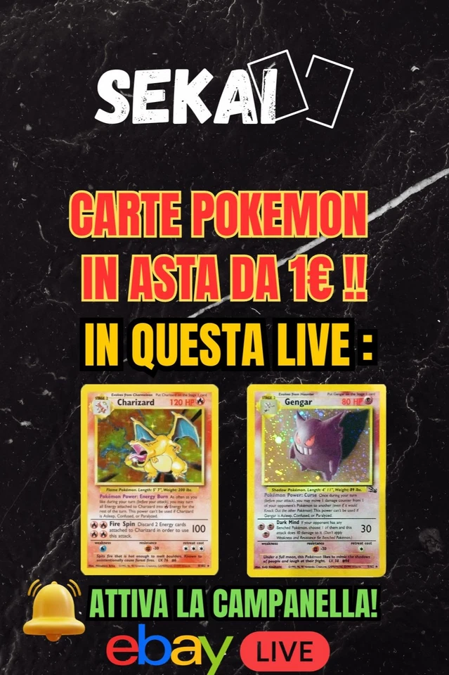 💥ASTE 1€ VINTAGE POKEMON SENZA RISERVA! 💣 - RIP & SHIP Seconda Serata