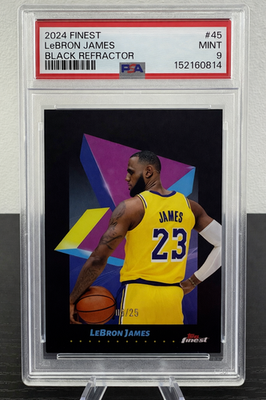 2024-25 Topps Finest - Common LeBron James, LeBron James #45 Black 