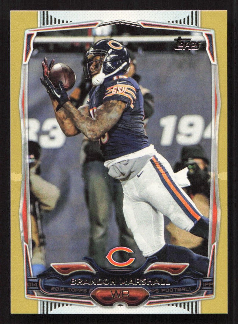 2014 Topps Brandon Marshall Gold #/2014 SN #83 Card