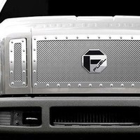 Fuel Gf15630 - 3-pc X-metal Series Polished Mesh Main Grille on sale Fuel Gf15630 - 3-pc X-metal Series Polished Mesh Main Grille on sale