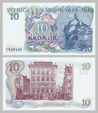 Schweden / Sweden 10 Kronor 1968 p56a unz.