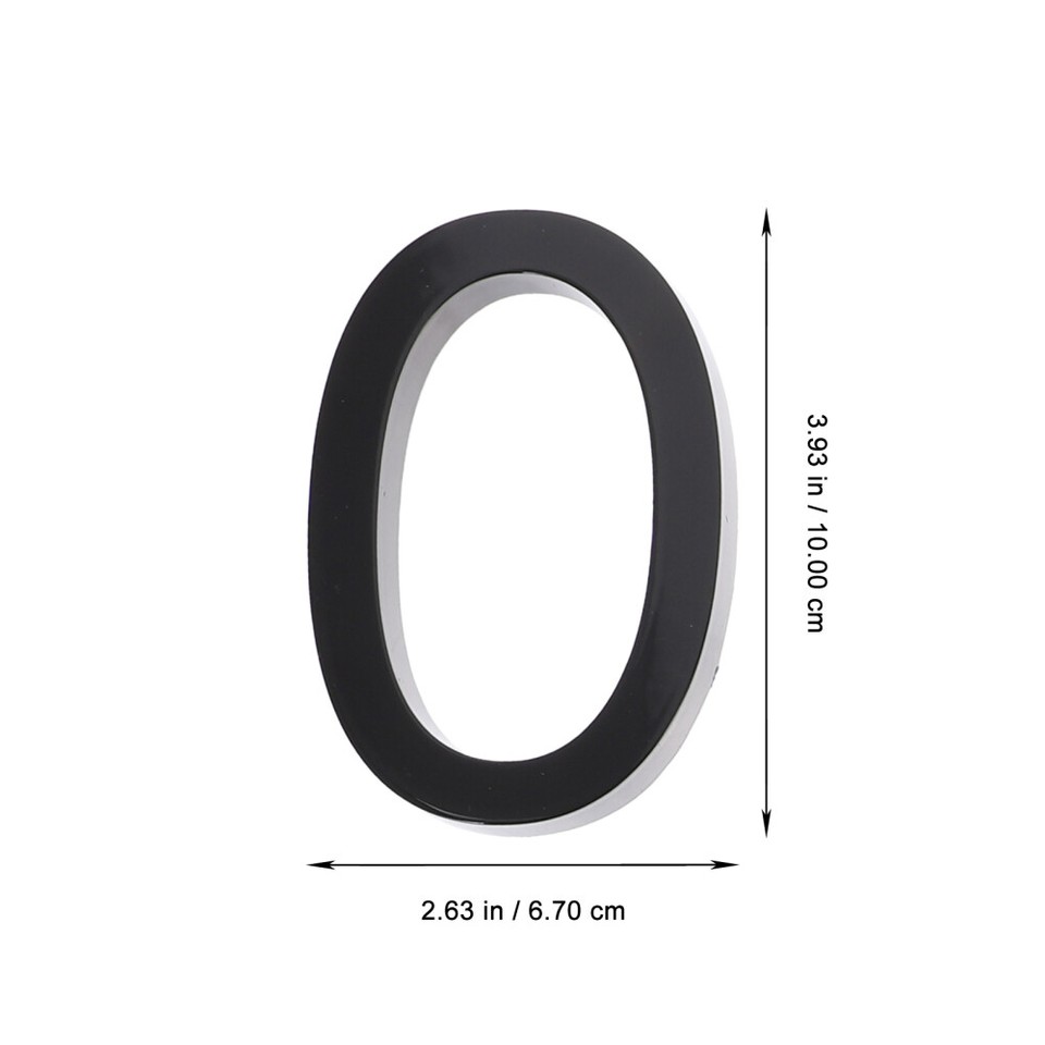 2 Pack Decorative Number Sign Selfadhesive Door Numbers Plate Sticker