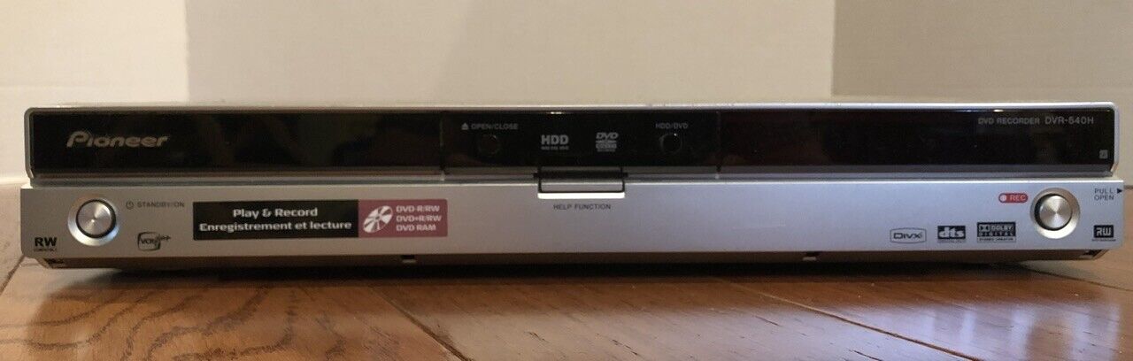 Miniatuur haat Indringing PIONEER DVR-540h DVD RECORDER with HDD | eBay