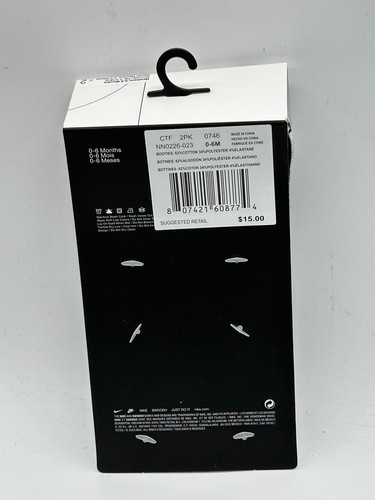 NEU 2 PAAR PAKET NIKE NEUGEBORENE KLEINKIND STIEFEL 0-6 MONATE BAUMWOLLE/POLYESTER - Bild 44 von 47