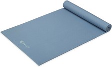 Gaiam Yoga Mat - Premium 5mm Solid Thick Non Slip Exercise  Fitness Mat for Al