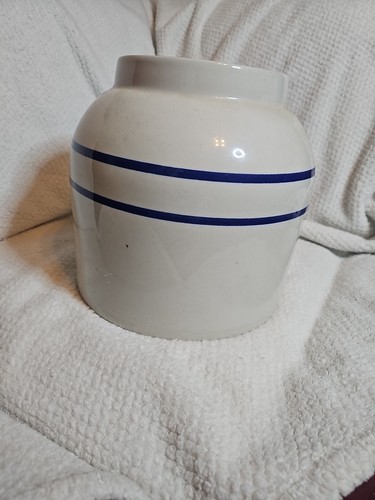 Seltener Springwell Spender Hinkley & Schmitt Wassertopf blau Nadelstreifen Zapfen - Bild 4 von 7