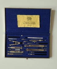 Zirkelkasten, Original-Richter, DAS PRÄZISIONS-REISSZEUG, DDR, 30 cm x 16 cm