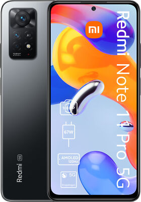 Xiaomi Redmi Note 11 pro 4G 128 GB DualSIM 6,67'' Smartphone Android 108 MPX grau