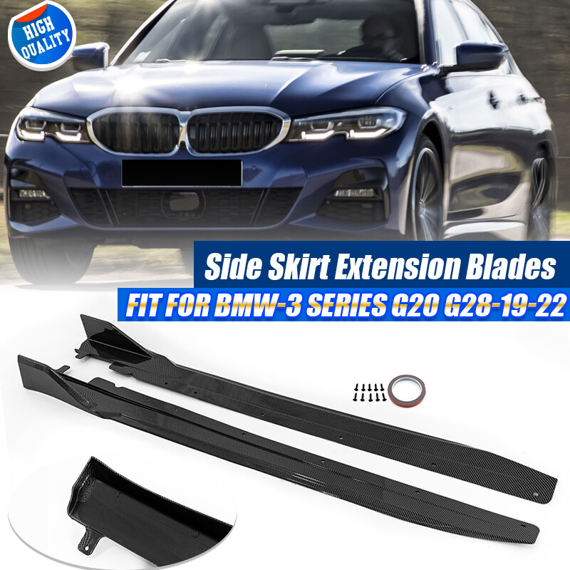 Advancetuning Gloss Black M-Performance Side Skirts For 2019-2025 BMW G20 M Sport Sedan - View #2