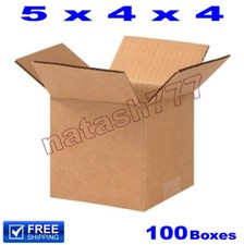 100 - 5x4x4 Cardboard Boxes 32-ECT Mailing Packing Shipping Corrugated Carton