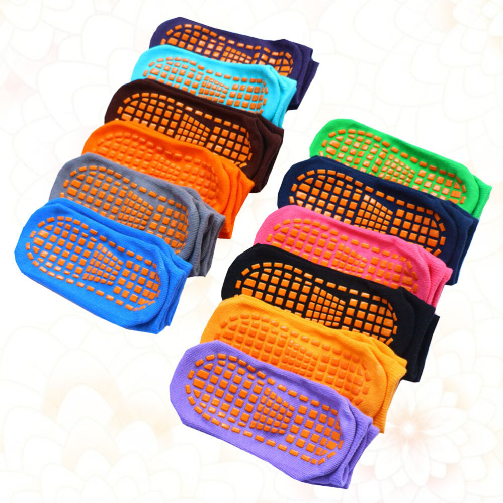 SAOLA 12 Paia Calze Yoga Antiscivolo Genitore Bambino Suola Erogazione Adulti Pavimento