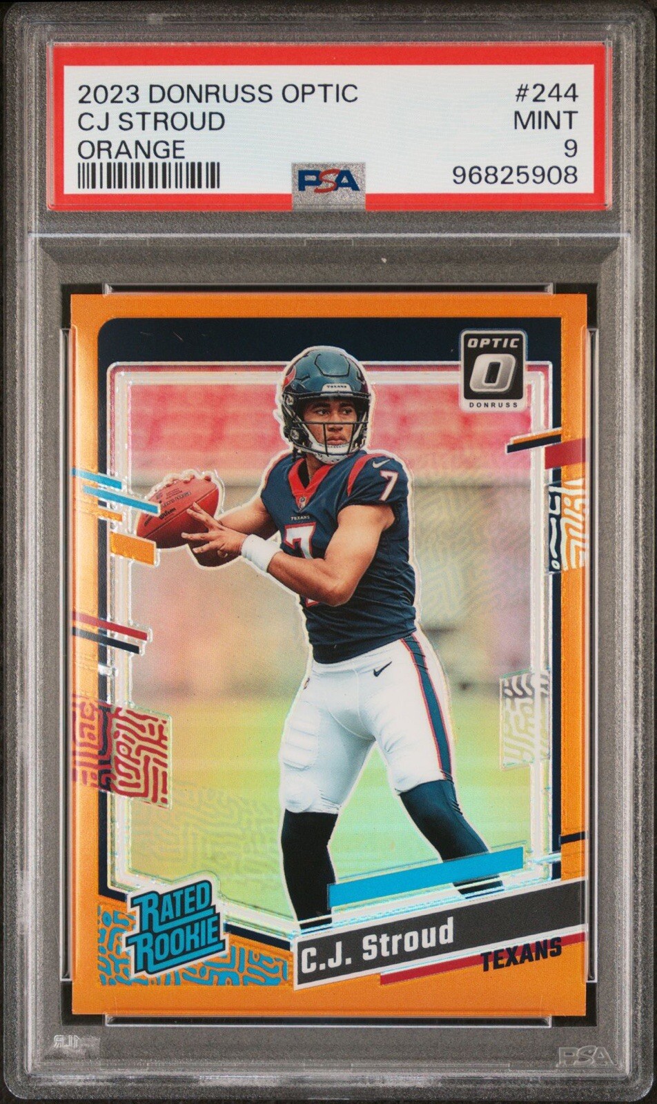 2023 Donruss Optic - Rated Rookie Orange Prizm #244 C.J. Stroud /249 Investment