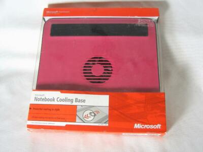 Microsoft Notebook Cooling Base Microsoft Hardware USB Powered - RED - NEW