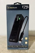 BlackWeb 175wt Power Strip Inverter With 2 USB Outlets & 2 Outlets - 68113122987