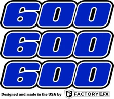 Blue 600 Decals Stickers 4x4 Grizzly Graphics Quad ATV Sticker 4x2  decal