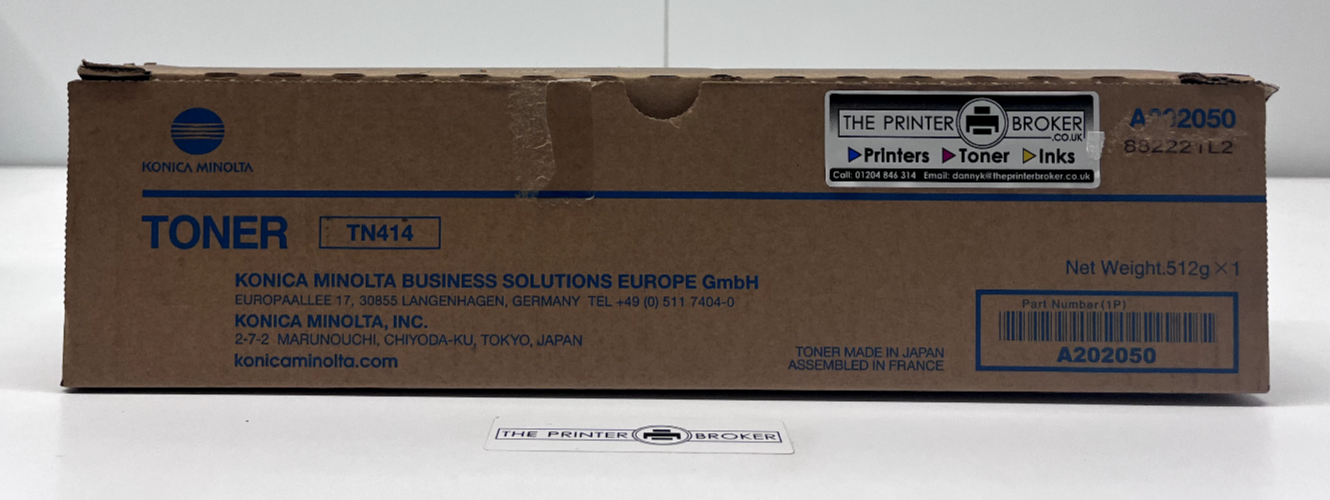 Konica Minolta bizhub 363 423 TN414 Black Toner Cartridge A202050