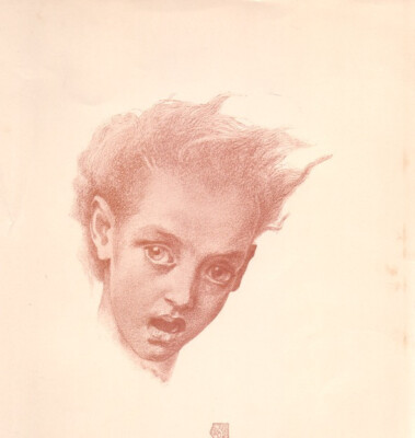1905 Herbert James Draper ''Singing Sprite'' orig.Litho human wizard Hexe Zauberer