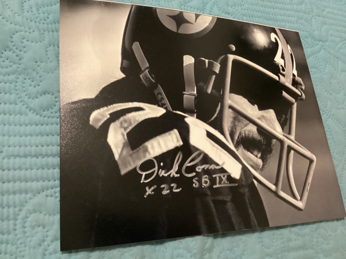 DICK CONN SIGNED 8 X 10, PITTSBURGH STEELERS SB IX CHAMP/ FREE