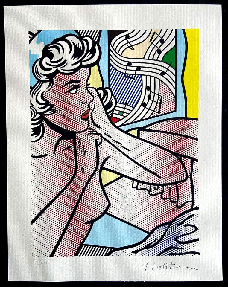 Litografía Roy Lichtenstein certificado de autenticidad original firmada numerada limitada Foto 2 de 4