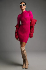 NWT By Anthropologie Turtleneck Sweater Dress size M