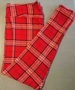 christmas plaid leggings