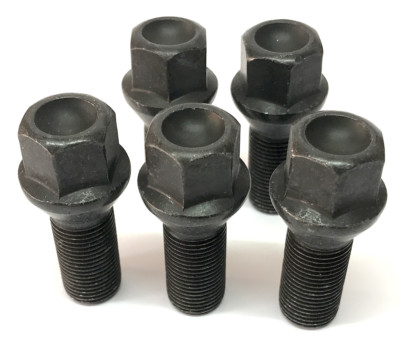 M14 x 1,25 Gewinde Kegel Sitz 17mm Sechskant Alufelgen Radschrauben Schwarz O.E Style BMW x5