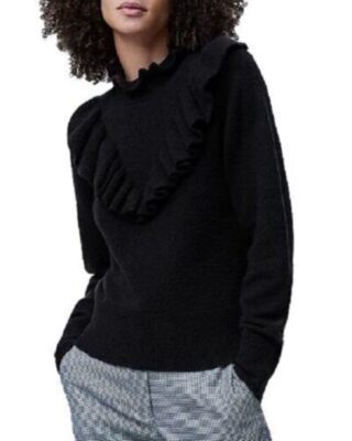 FRENCH CONNECTION Mira Ruffled Sweater BO 5