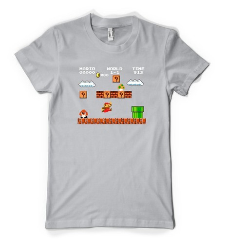 Maglietta Adulto Personalizzata Mario Blocky Bros Super Platform Super Platform - Foto 7 di 9