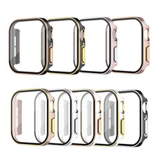 Watch Protective Case Two-color Electroplating Watch Screen Shell for iWatch