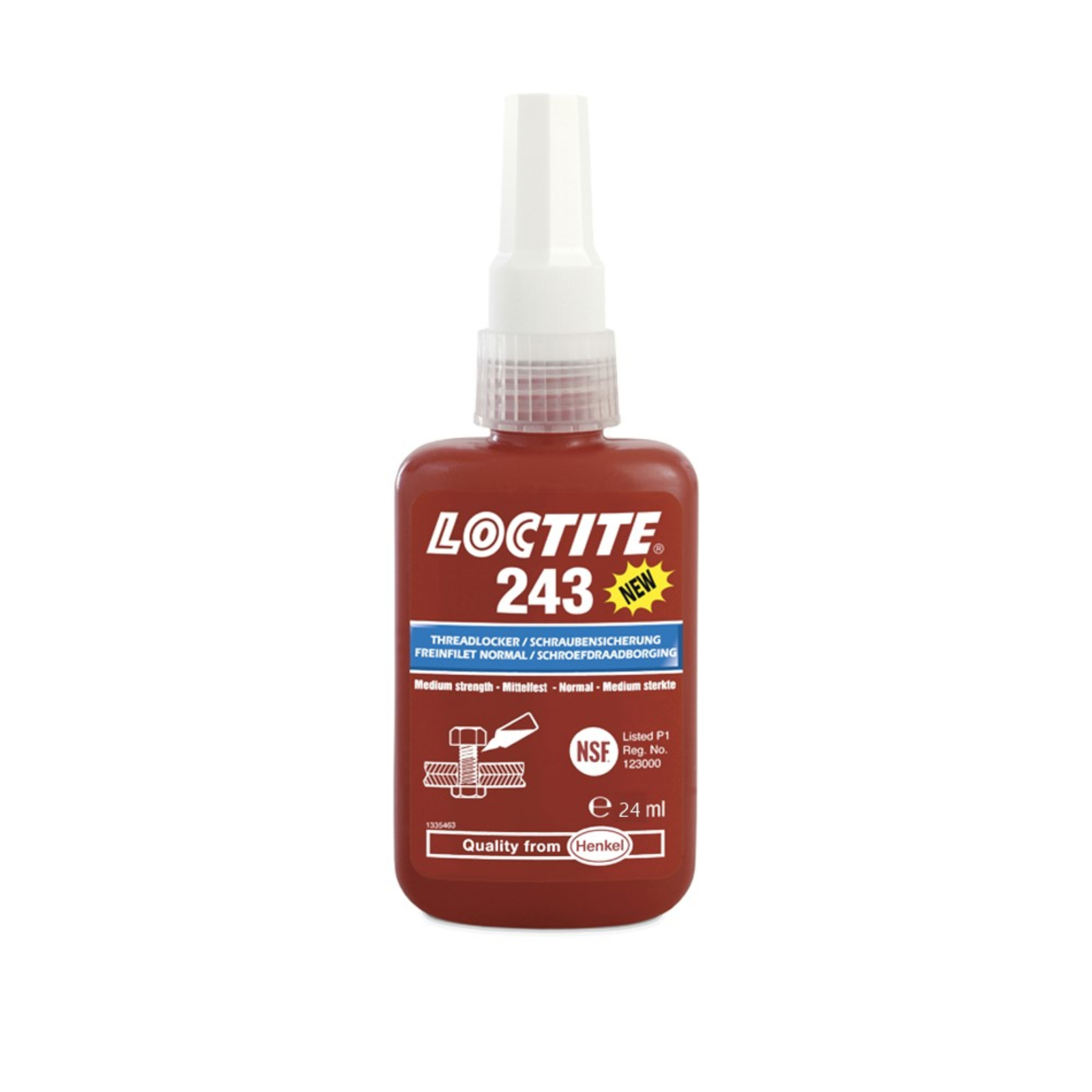 LOCTITE 243 Threadlocker Medium Strength Vibration Corrosion Resisitant 24mL