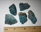 5 SMALL NATURAL ROUGH 1"-1.5" RICH BLUE APATITE CRYSTALS MADAGASCAR 69.1g *1 (GG — photo 5