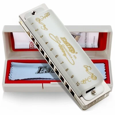 EASTTOP Harmonica Key of C/A/G Professional Diatonic Blues harp Harmonica Gift