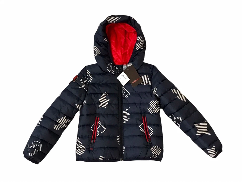 Catimini France Puffer Jacket NWT Navy Blue Monteaux Hooded Patch Kids Sz 6 - Image 2 of 4