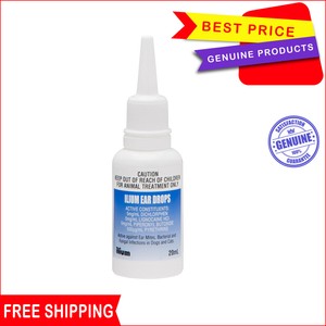 Ilium Ear Drops for Cat Dog 20 mL ear mites bacterial fungal infection