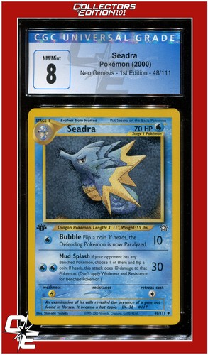 Seadra (1st Edition) graded CGC 8 for sale on eBay